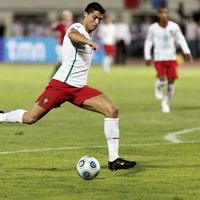 Cristiano Ronaldo in action