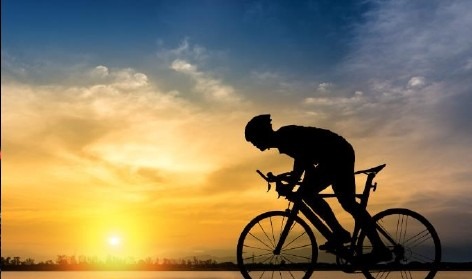Cycling at Sunset